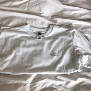 He north face white t-shirt
